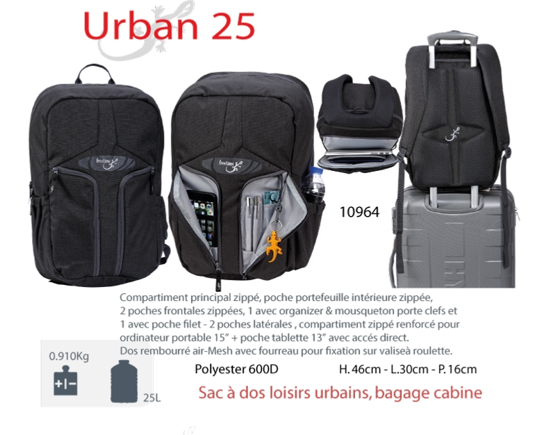 Sac A Dos Pour Ordinateur Portable 15 Bagage Cabine Urban 25 L